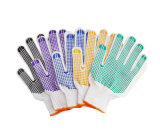 PVC Dotted Glove, Cotton Glove for Industrial Security