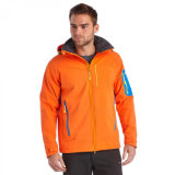 Mens Hoody Softshell Jacket in Orange Colour
