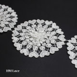 9.5cm Wide Polyester Lace Flower Patch Trimming Lace for Garment Accessories
