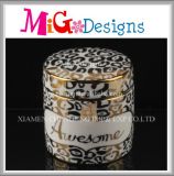 Wedding Gift Decorative Jewelry Ceramic Golden Ring Box