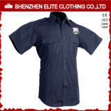 Us Police Short Sleeve Navy Blue Cotton Work Shirt (ELTHVJ-313)