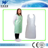 Food Processing PE Aprons White Color Embossed