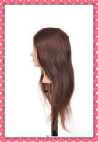 Human Hair Manequin Head 24inches for Hair Style Training