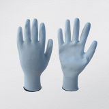13G White PU Coated Safety Work Gloves (5537)