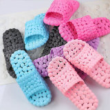 Low Price Breathable Holey PVC Beach Slippers Bath Slippers with New Raw Material