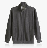 Wholesale Price Men Grey Zip up Fleece Sweatshirts