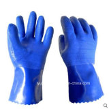 Blue Heavy Duty Reusable Latex Cleaning Waterstop Dishwashing Gloves