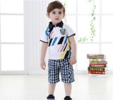 Summer New Baby Boy Infant Cotton Short-Sleeved Two Piece T-Shirt Suit