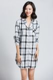 High Quality Fashion 100% Cotton Sleepwear Pajamas Women Homewear Dress