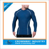 4 Way Stretch Mens Compression Long Sleeve Shirt for Running