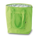 Green Lightweight Customized Folding Insulated Cooler Shopping Bag with Zipper