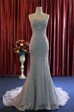 Fashion Mermaid Lace Sequins Bridal Evening Dress