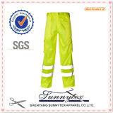 Low Price Hi Vis Orange Work Pants with Reflective Stripe Worker Safety Uniforms