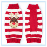 Pet Product Christmas Elkteddy Striped Sweater Dog Clothes