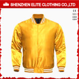 Fashion New Design Men Satin Baseball Jacket Gold (ELTBJI-55)