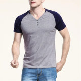 Custom V Neck Oversized Mens Tshirt 100% Cotton