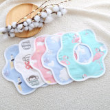 Best Selling New Product Soft 100% Organic Cotton 360 Degrees Baby Bibs