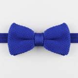 Royalblue Knit Bow Tie