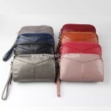 High Quality Leather Ladies Purse Multi Function Zipper Money Bag
