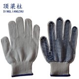 10G Safety Working Knitted Cotton Gloves with One Side PVC Dots