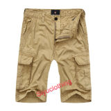 Men Fashion Comfortable Loose Cargo Pockets Cotton Shorts (S-1516)