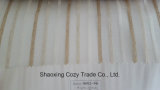 New Popular Project Stripe Organza Voile Sheer Curtain Fabric 008290