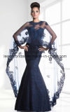 Arabian Lace Mother Formal Gown Wine Dark Navy Party Prom Evening Dress Z106
