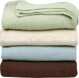 Waffle /Herringbone Weave 100%Cotton Hotel Blanket