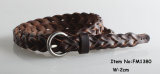 Leather Fashion Ladies Braided Belts (FM1380)