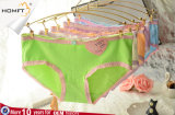Wholesale Cotton Ventilate Sweet Button Decorated Young Girls Triangle Panties Girls Underwear Panty Models