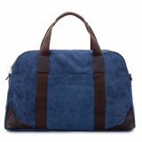 Wholesale Custom Sports Cotton Canvas Gym Duffle Bag with Leather Trims