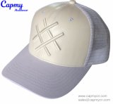 Leather Material Trucker Hat Mesh Hat