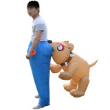 Halloween Party New Style Funny Cartoon Inflatable Dog Bite Costume