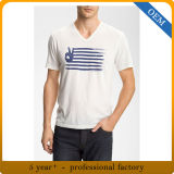 OEM Men's Cheap 35% Cotton 65% Polyester Printed T Shirt