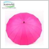 Top Quality Pink Color 18 Panels Promotional Umbrella