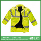 High Visibility Motorway Safety Jacket with Reflective Tape
