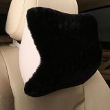 High Quality Plush Soft Sheepskin Car Headrest Neck Pillow