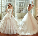 Strapless Bridal Ball Gowns Detachable Train Wedding Dress G1784