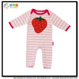 Stripe Printing Baby Garment Envelope-Neck Baby Girl Jumpsuit