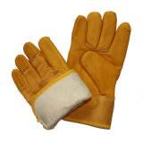 Cow Skin Industrial Safety Winter Warm Driver Labor Working Gloves