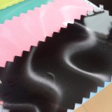 Hot Melt Glue Glitter Leather for Clothing and Bag Label Printing Hx-0736