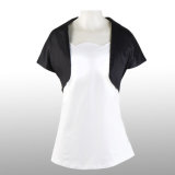 Black Capelet Shirt Shawl 100% Cotton Short Waistcoat