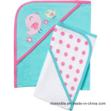 Baby Hooded Towel Set with Embroidery Design