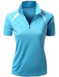 100% Polyester Ladies Sport Wear Dry Fit Polo Tshirt