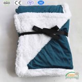 Hot Sale Solid Color Super Soft 2 Layers Sherpa Blanket Winter Season!