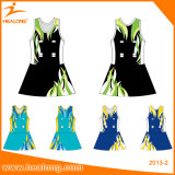 Healong Sportswear Customized Lady Dress Sublimation Netball Skirt