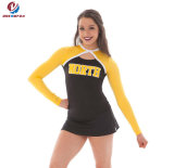 Custom Plus Size Long Sleeves Printing Cheerleading Uniform Sexy Wholesale