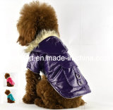 Outerwear Fleece Hooded Dog Jacket