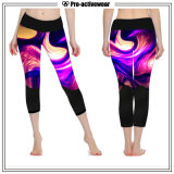 Wholesale Customized Printed Pattern Women Sportswear Capri Yoga Pants
