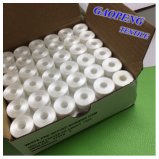 100% Polyester White Pre-Wound Bobbins Thread for Sewing 75D